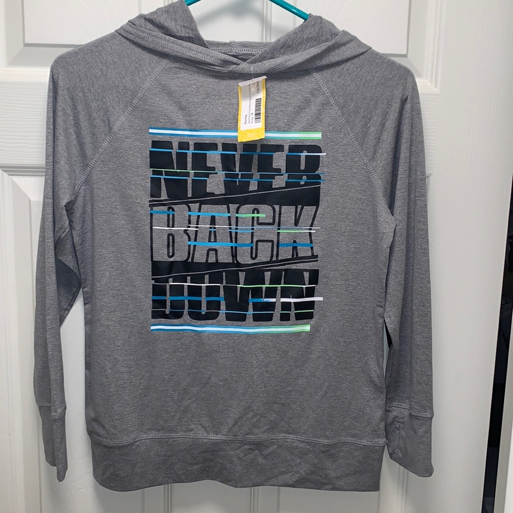 Boys grey tshirt hoodie